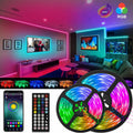 RGB LED Strip Lights – Bluetooth, Remote & App Control for TV/Room