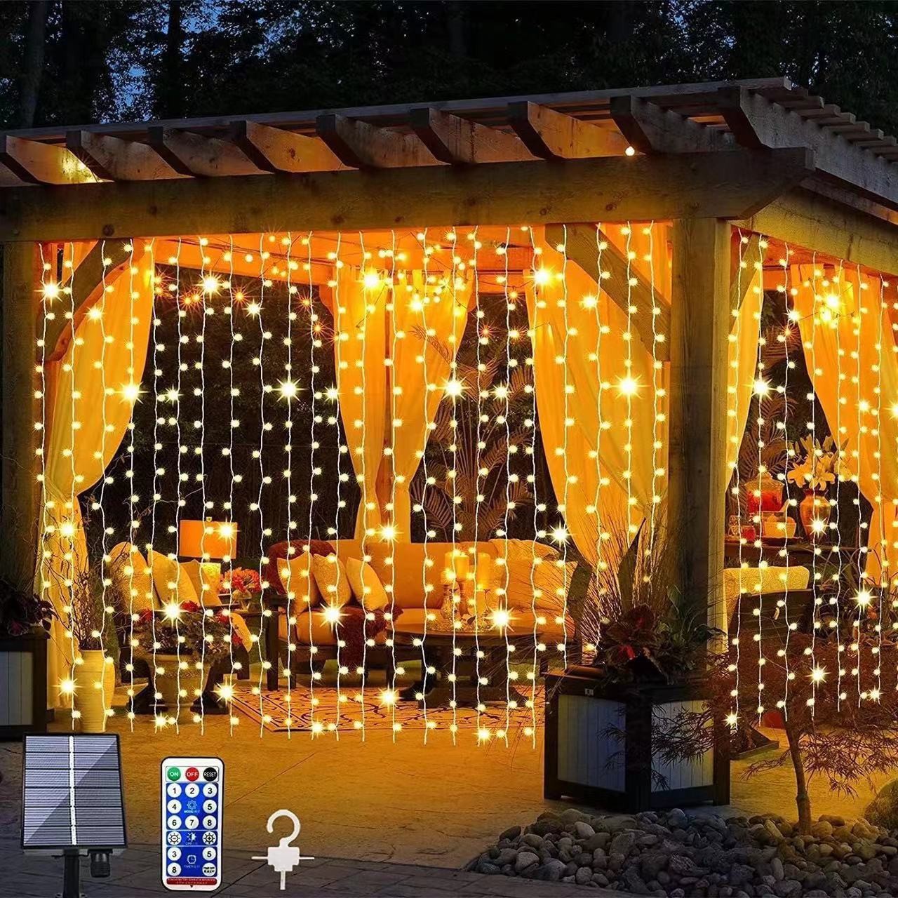 Curtain Lighting Chain Copper Wire Lamp Outdoor Atmosphere Decoration Starry Sky Lighting Chain