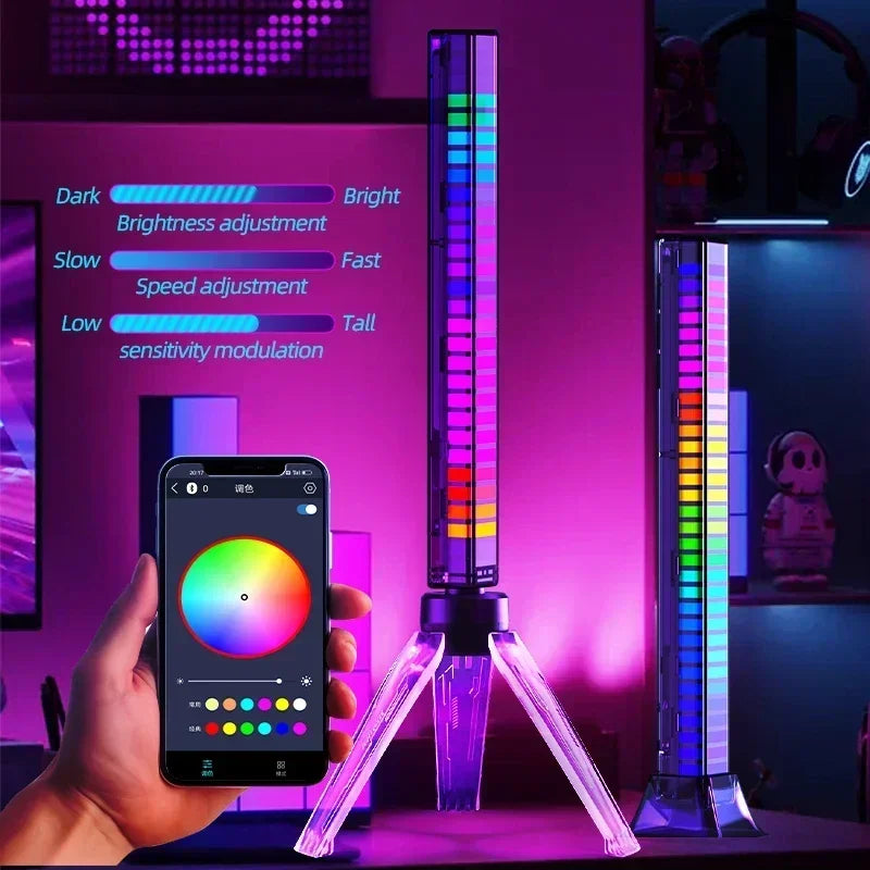 RGB Sound Pickup Lamp LED Atmosphere Lights Music Sync Multicolour