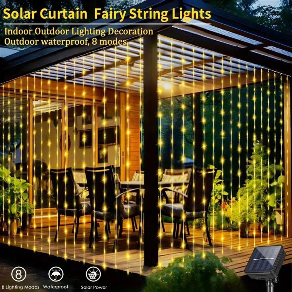 Curtain Lighting Chain Copper Wire Lamp Outdoor Atmosphere Decoration Starry Sky Lighting Chain