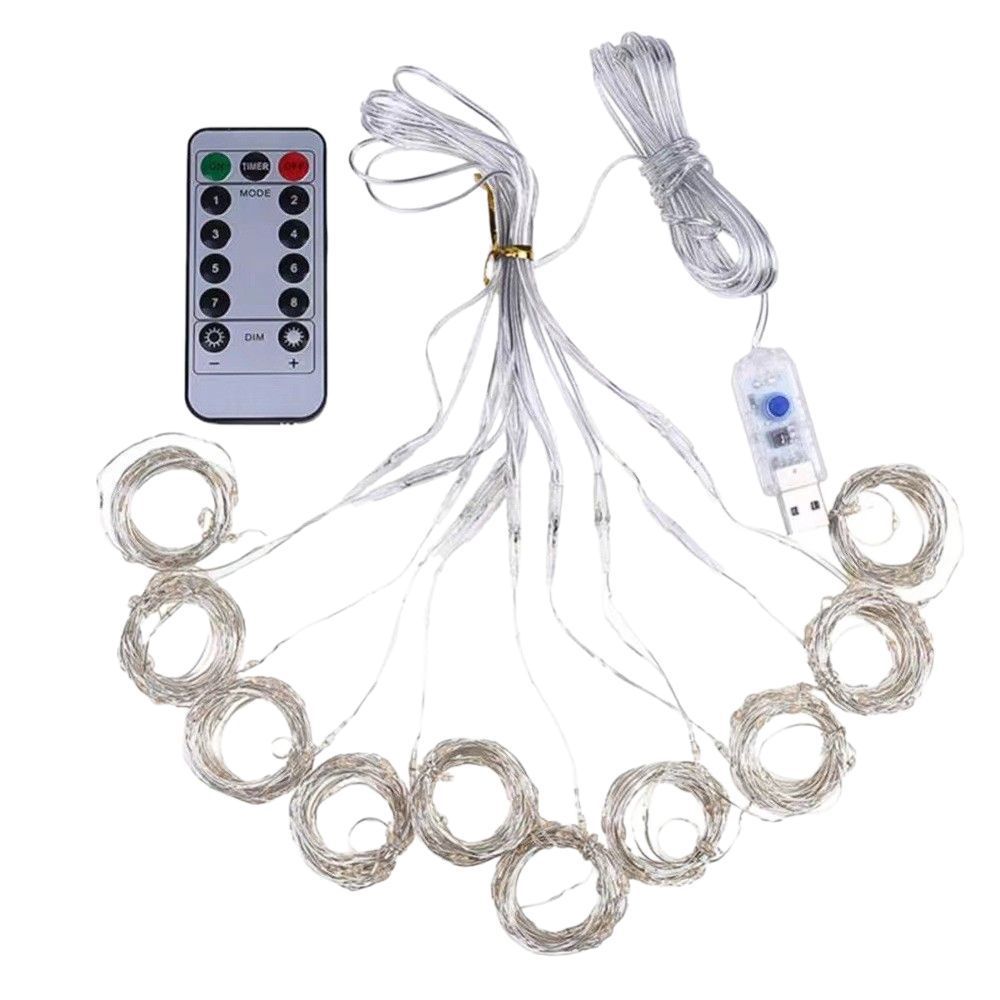 Curtain Lighting Chain Copper Wire Lamp Outdoor Atmosphere Decoration Starry Sky Lighting Chain